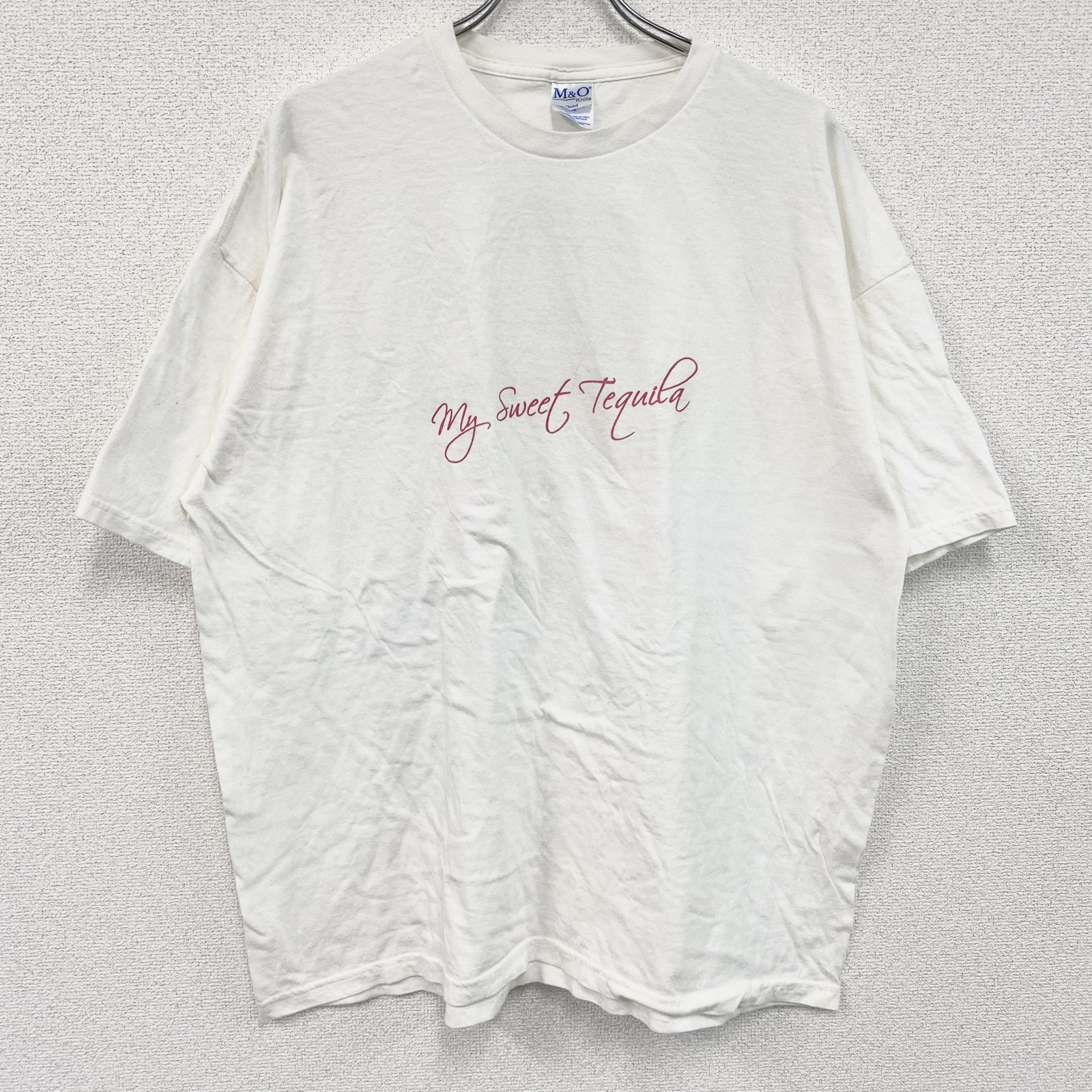 ～00s　M&O　MAMA LUCIA　半袖プリントフォトTシャツ　両面プリント　ヴィンテージ　白　ホワイト　2XLサイズ