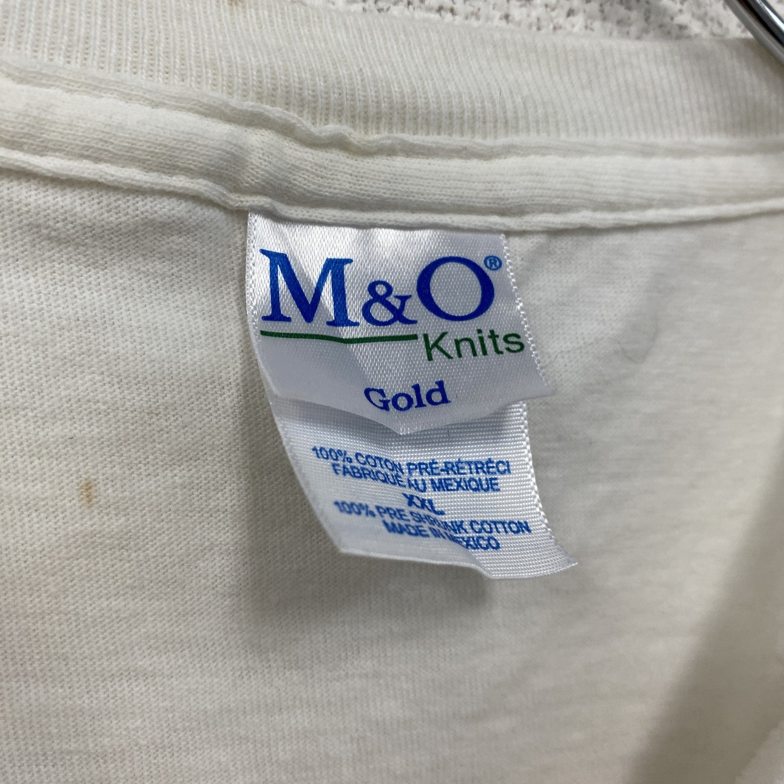 ～00s　M&O　MAMA LUCIA　半袖プリントフォトTシャツ　両面プリント　ヴィンテージ　白　ホワイト　2XLサイズ