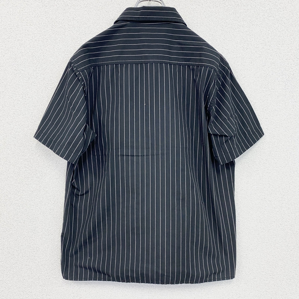 Carhartt　カーハート　フルジップ半袖ワークシャツ　黒　ブラック　Lサイズ