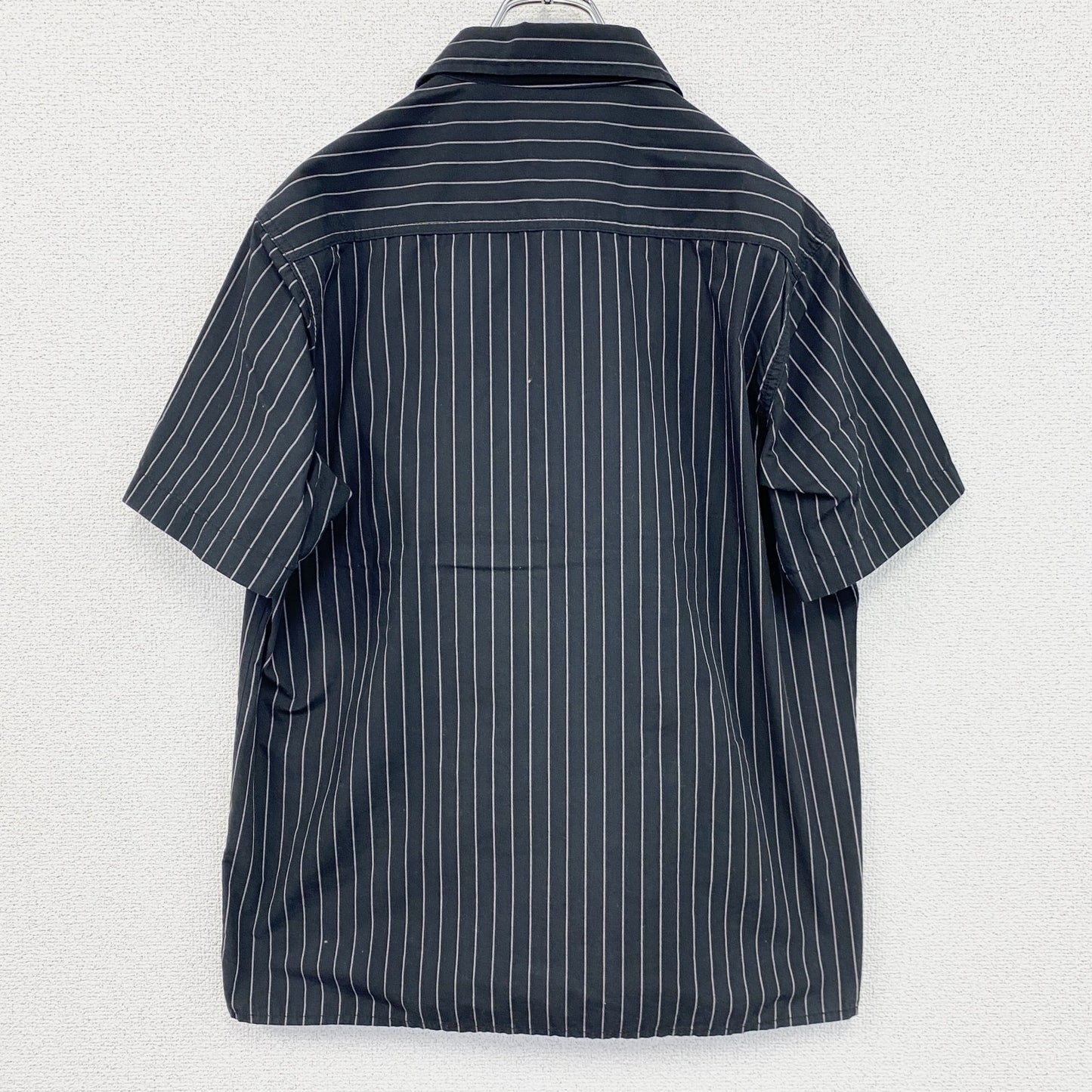Carhartt　カーハート　フルジップ半袖ワークシャツ　黒　ブラック　Lサイズ
