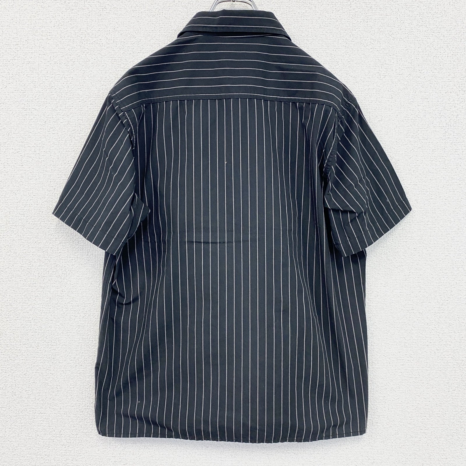 Carhartt　カーハート　フルジップ半袖ワークシャツ　黒　ブラック　Lサイズ