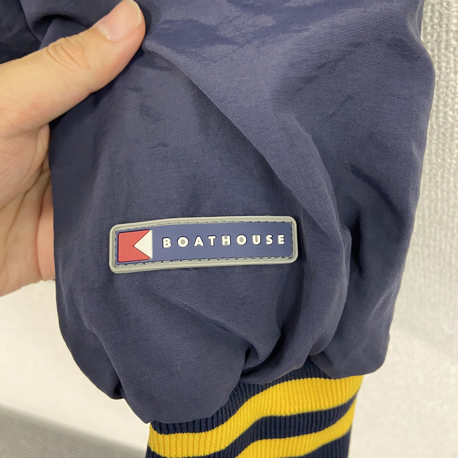 BOATHOUSE　ハーフジップナイロンジャケット　プルオーバー　白　ホワイト　Lサイズ