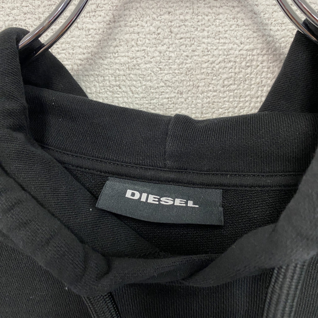DIESEL　ディーゼル　スウェットパーカー/フーディー　黒　ブラック　Mサイズ
