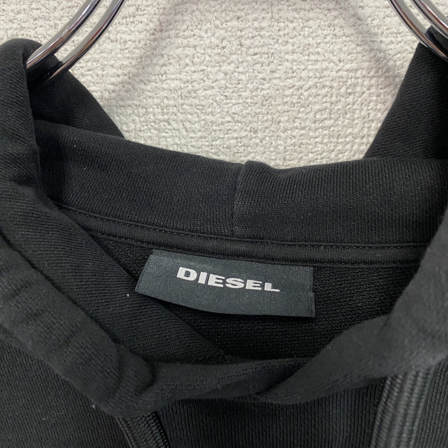 DIESEL　ディーゼル　スウェットパーカー/フーディー　黒　ブラック　Mサイズ
