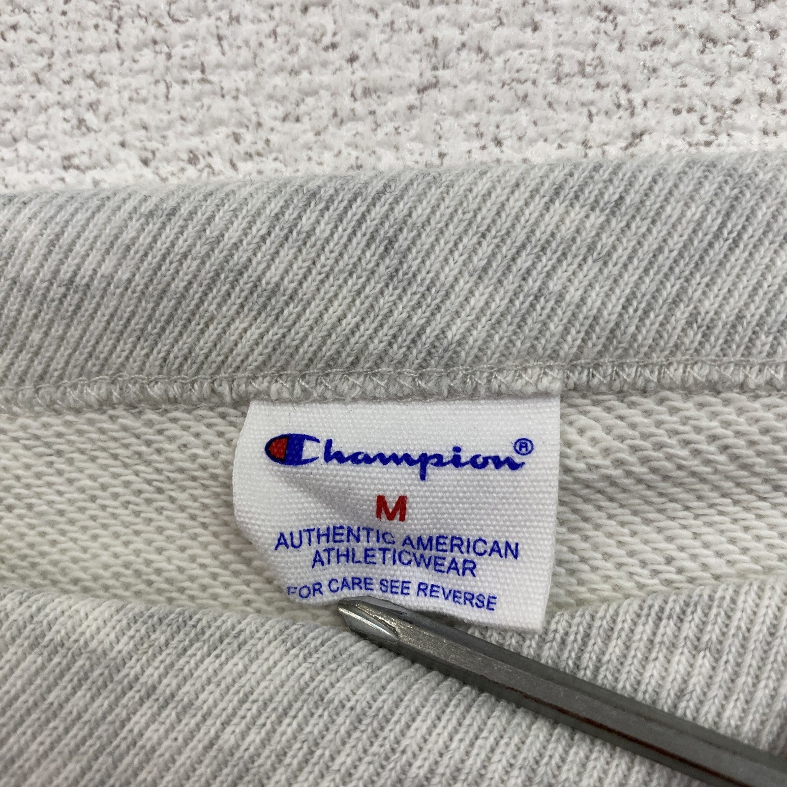 Champion　チャンピオン　スウェット/トレーナー　前V　アーチプリント　トリコタグ　復刻　霜降りグレー　Mサイズ