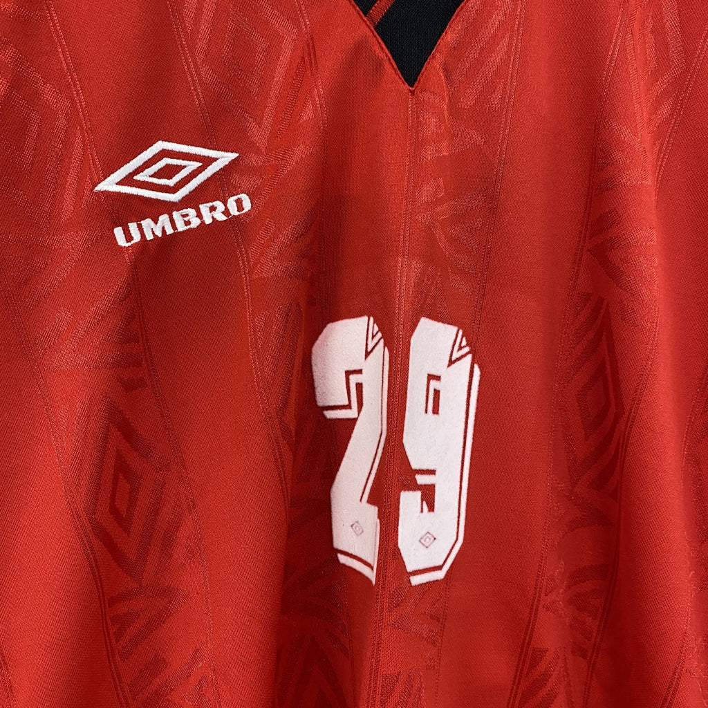 UMBRO　アンブロ　ゲームシャツ　半袖シャツ　デッドストック　赤　レッド　Lサイズ