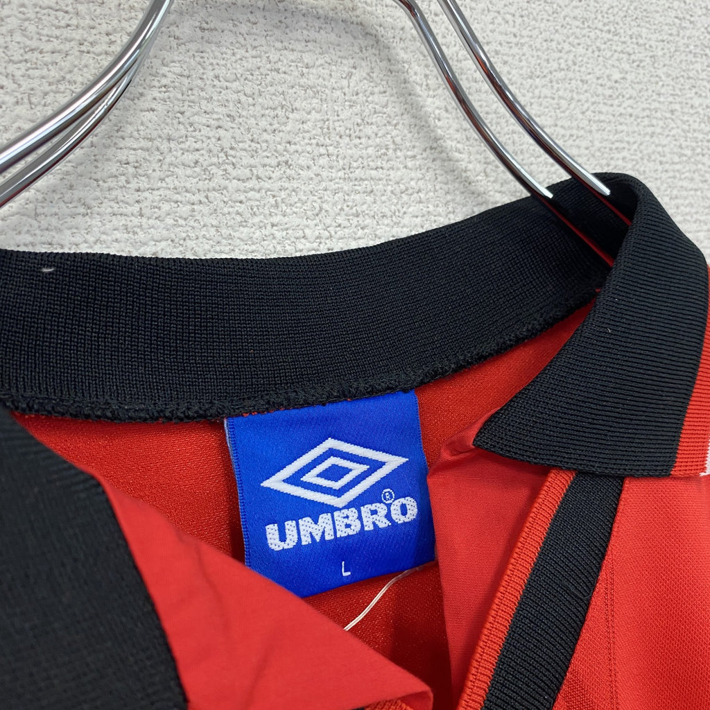 UMBRO　アンブロ　ゲームシャツ　半袖シャツ　デッドストック　赤　レッド　Lサイズ