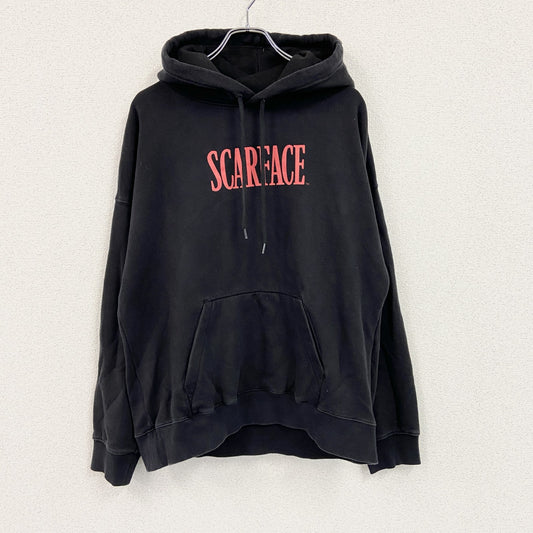 H＆M　SCARFACE　スカーフェイス　トニーモンタナ　スウェットパーカー/フーディー　ムービー　黒　ブラック　Lサイズ