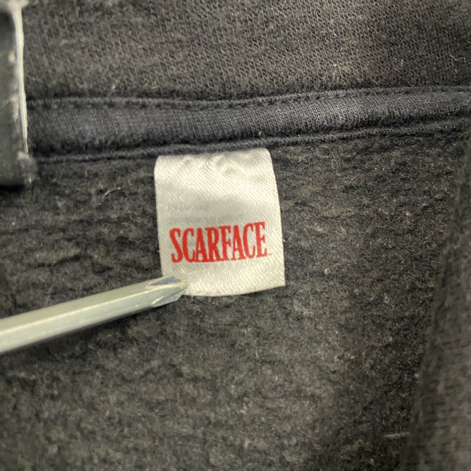 H＆M　SCARFACE　スカーフェイス　トニーモンタナ　スウェットパーカー/フーディー　ムービー　黒　ブラック　Lサイズ