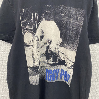 Iggy Pop　イギーポップ　半袖プリントTシャツ　ロックT　人物T　黒　ブラック　Mサイズ