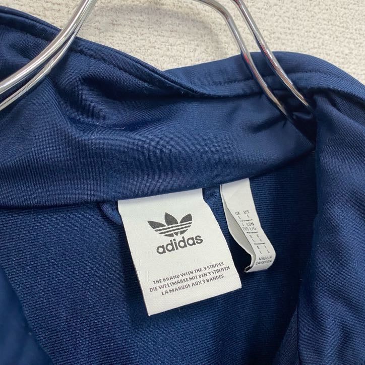 adidas　アディダス　トラックジャケット/ジャージ　紺　ネイビー　Lサイズ