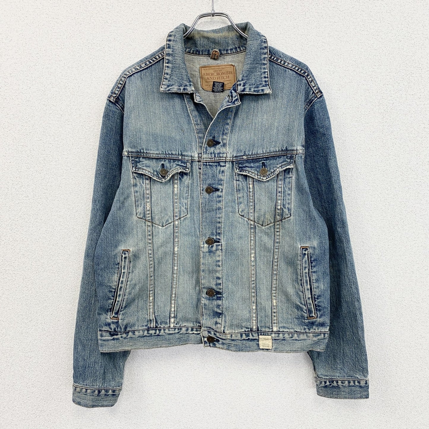 Abercrombie&Fitch　アバクロンビー&フィッッチ　デニムジャケット/Gジャン　3rdタイプ　インディゴ　Lサイズ