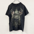 00s　ROCK CHANG　半袖プリントTシャツ　アニマルT　犬　ヴィンテージ　黒　ブラック　Sサイズ