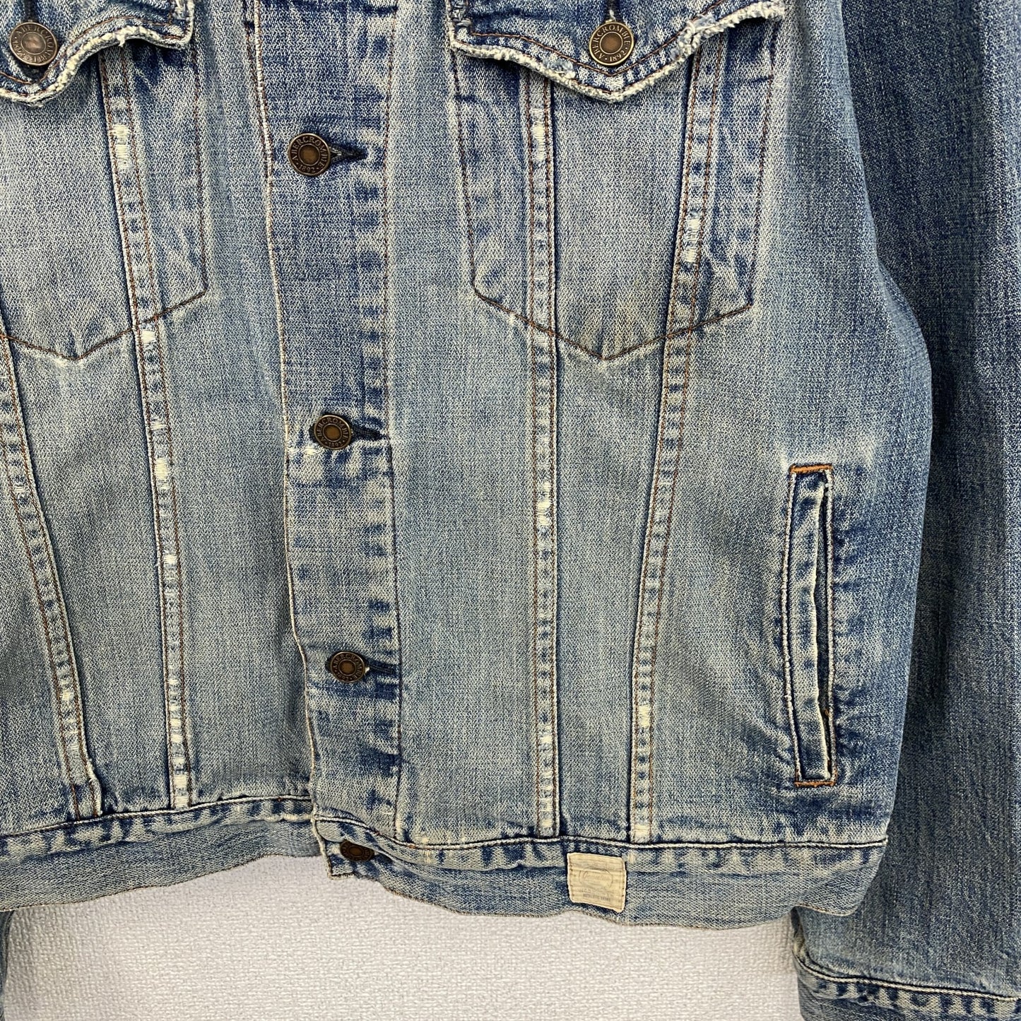Abercrombie&Fitch　アバクロンビー&フィッッチ　デニムジャケット/Gジャン　3rdタイプ　インディゴ　Lサイズ