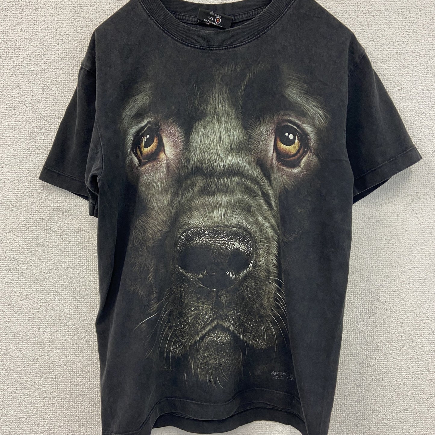 00s　ROCK CHANG　半袖プリントTシャツ　アニマルT　犬　ヴィンテージ　黒　ブラック　Sサイズ