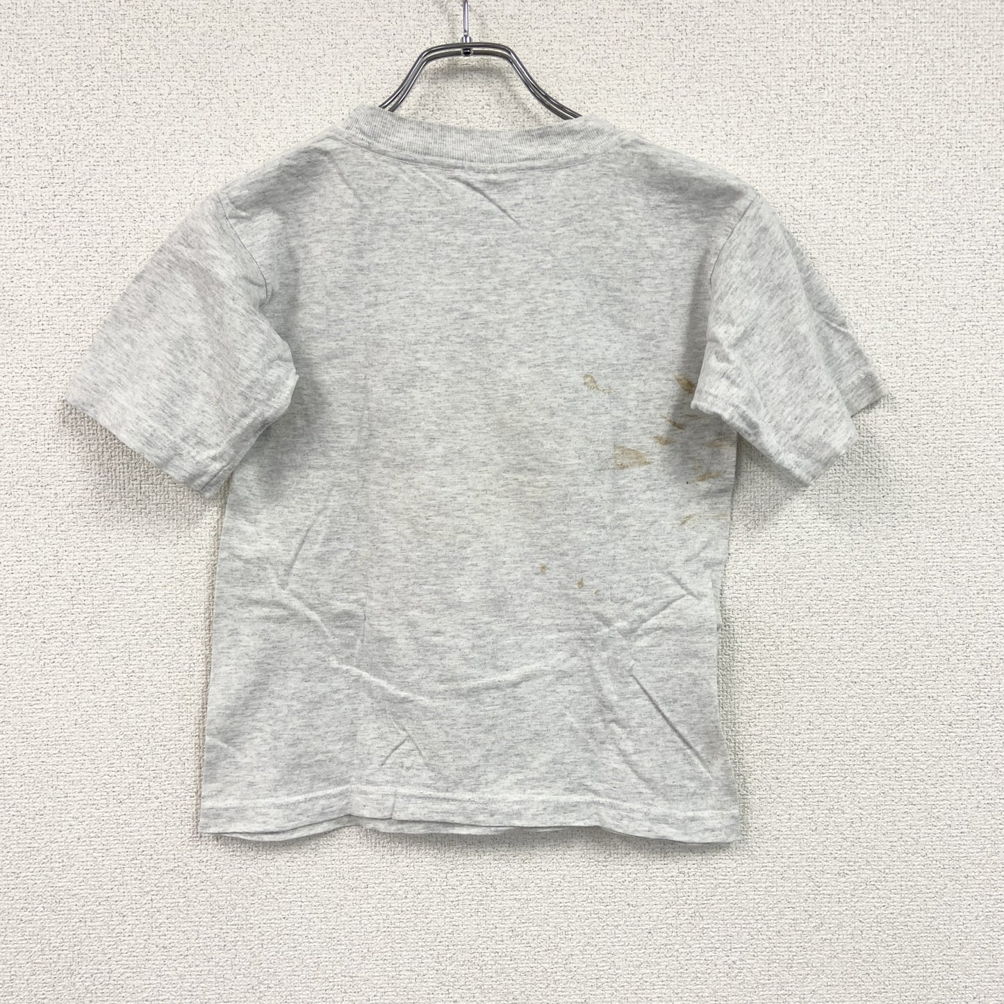 90s　Danny First　ダニーファースト　半袖プリントアーティストTシャツ　アメリカンボーイ　星条旗　霜降りグレー　Lサイズ