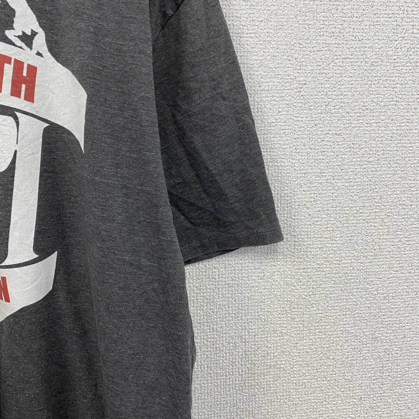 spread shirt　半袖プリントTシャツ　DIRTY SOUTH　GYM　ダークグレー　XLサイズ