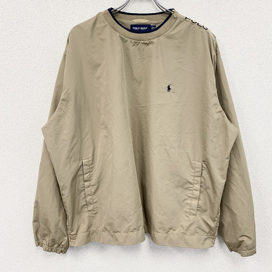 POLO GOLF　ポロゴルフ　ナイロンジャケットプルオーバー　茶色　ライトブラウン　XLサイズ