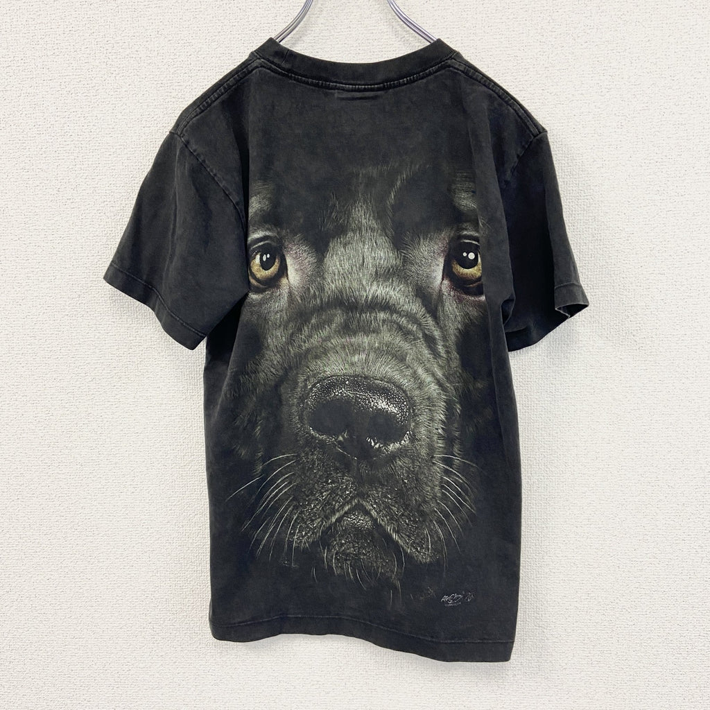 00s　ROCK CHANG　半袖プリントTシャツ　アニマルT　犬　ヴィンテージ　黒　ブラック　Sサイズ