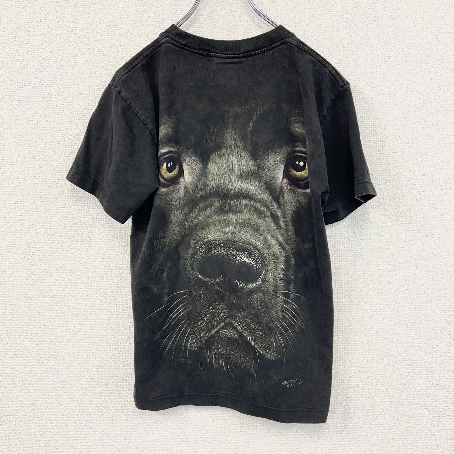 00s　ROCK CHANG　半袖プリントTシャツ　アニマルT　犬　ヴィンテージ　黒　ブラック　Sサイズ