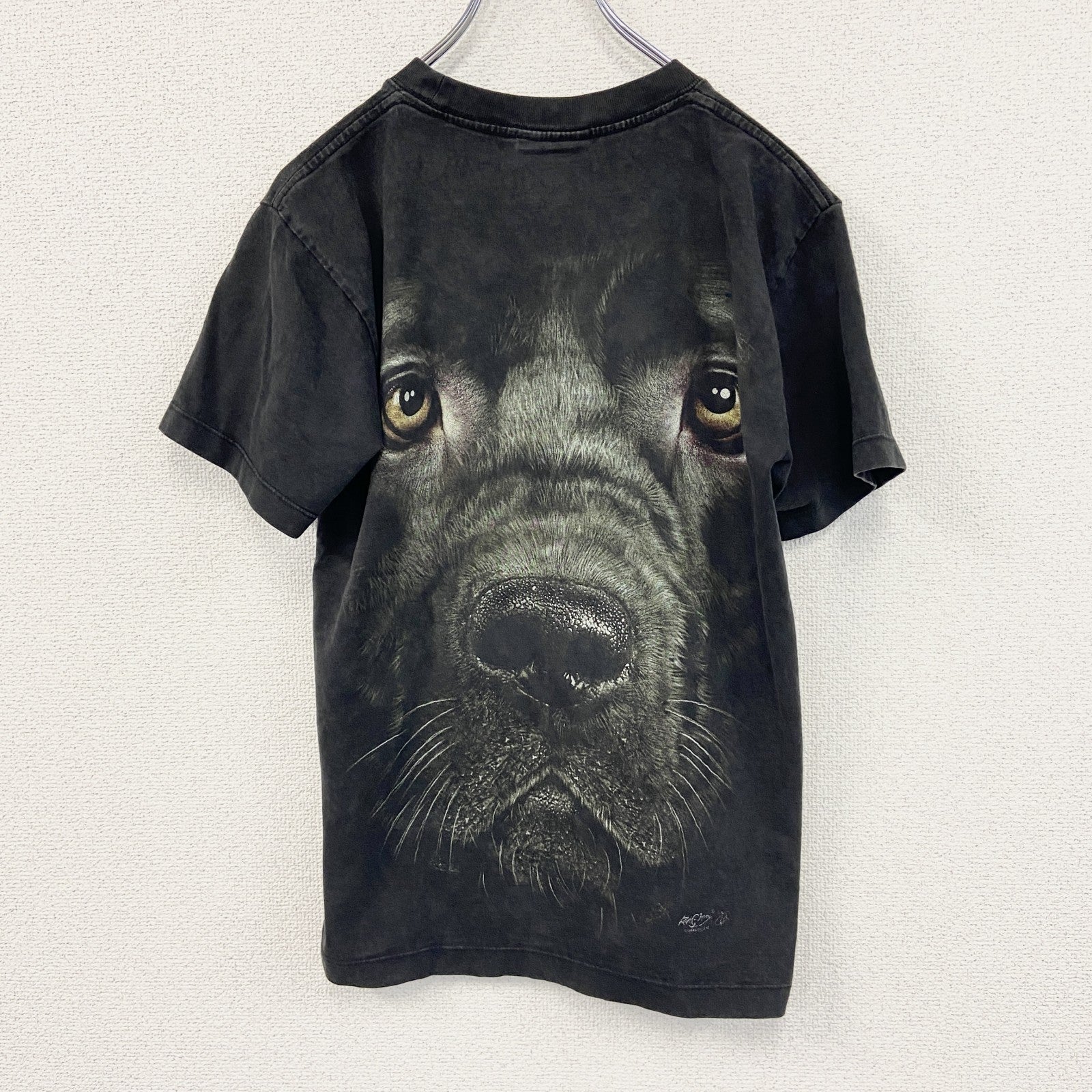 00s　ROCK CHANG　半袖プリントTシャツ　アニマルT　犬　ヴィンテージ　黒　ブラック　Sサイズ