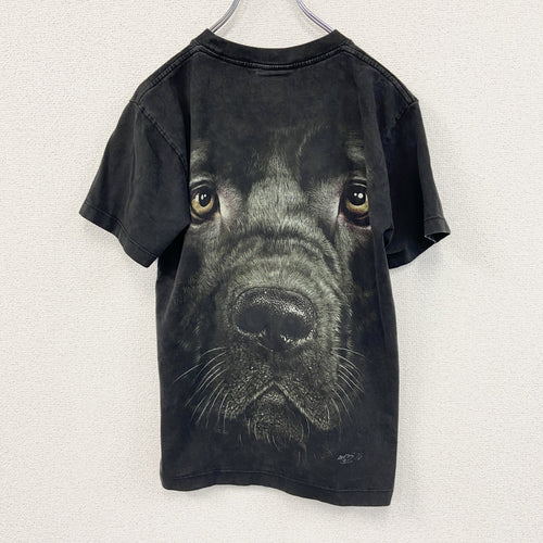 00s　ROCK CHANG　半袖プリントTシャツ　アニマルT　犬　ヴィンテージ　黒　ブラック　Sサイズ
