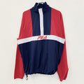 FILA　フィラ　ハーフジップジャケット　プルオーバー　トライカラー　白　赤　ネイビー　XXLサイズ