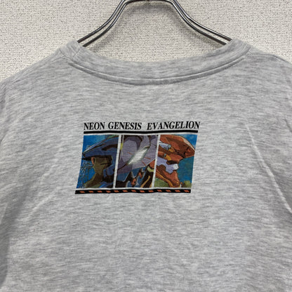 特務機関NERV　新世紀エヴァンゲリオン　半袖Tシャツ　アニメT　キャラクターT　霜降りグレー　フリーサイズ