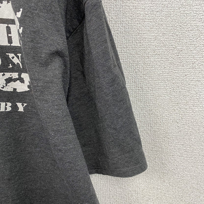 spread shirt　半袖プリントTシャツ　DIRTY SOUTH　GYM　ダークグレー　XLサイズ