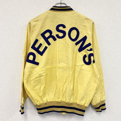 PERSON'S　パーソンズ　スタジャン/スタジアムジャケット　ワッペン　黄色　イエロー