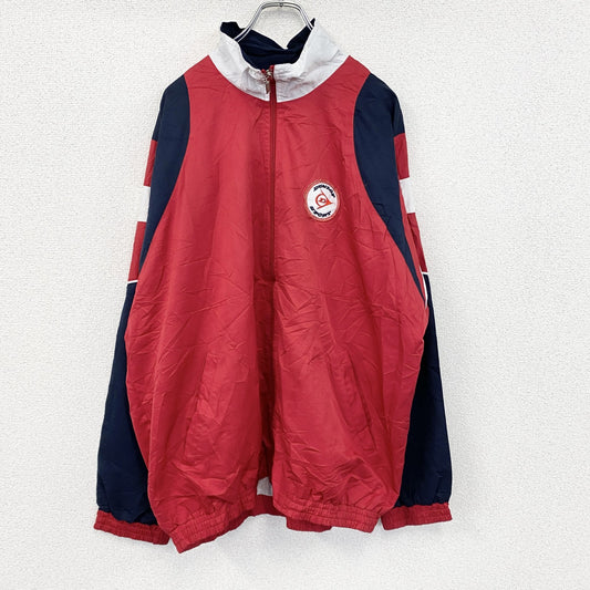 90s～　DUNLOP　ダンロップ　フルジップジャケット　ヴィンテージ　赤　レッド　XLサイズ