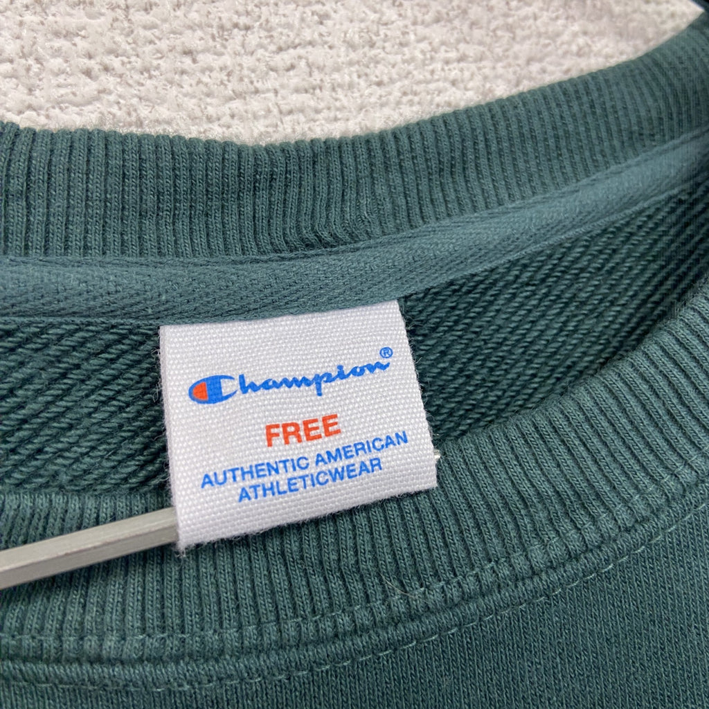 Champion　チャンピオン　スウェットロングワンピース　刺繍ロゴ　ワンポイント　現行　深緑　ディープグリーン　Fサイズ