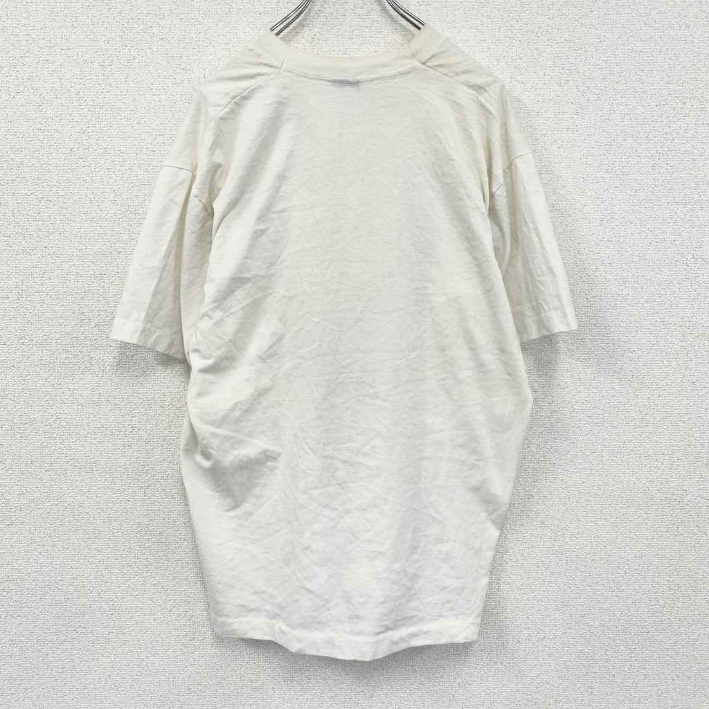 90s　SCREEN STARS BEST　ハリケーンアンドリュー　半袖プリントTシャツ　ホワイト　XLサイズ