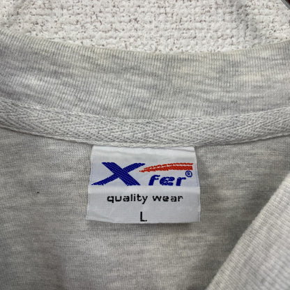 ～00s　XFer　アイスベアレンレーゲンスブルク　半袖Tシャツ　アイスホッケー　ユーロ　霜降りグレー　Lサイズ