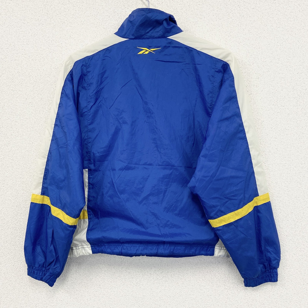 Reebok　リーボック　フルジップナイロンジャケット　青　ブルー　Sサイズ