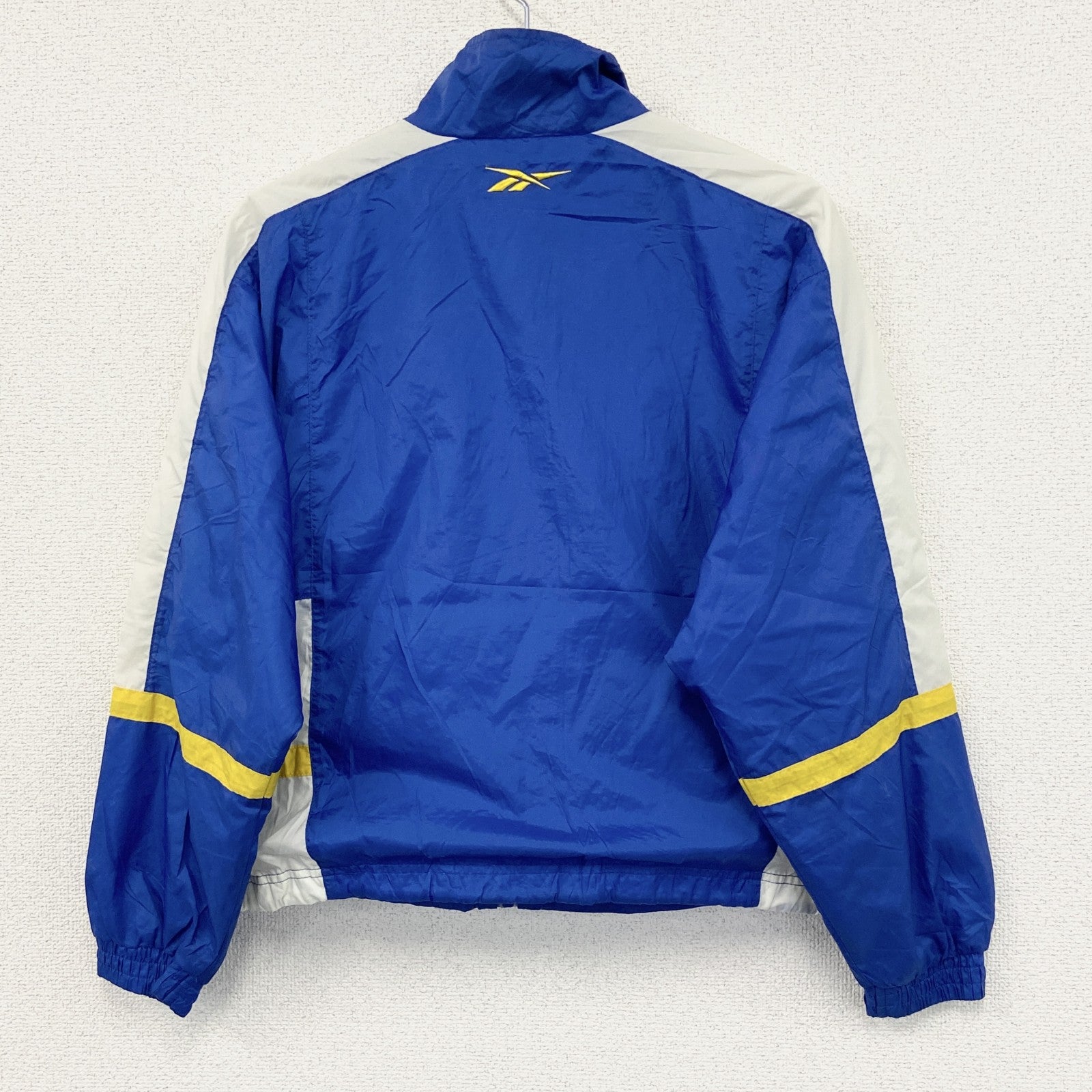 Reebok　リーボック　フルジップナイロンジャケット　青　ブルー　Sサイズ