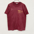 90s　United Sports　半袖プリント企業Tシャツ　ホットドック　シングルステッチ　ヴィンテージ　赤　ボルドー　Mサイズ
