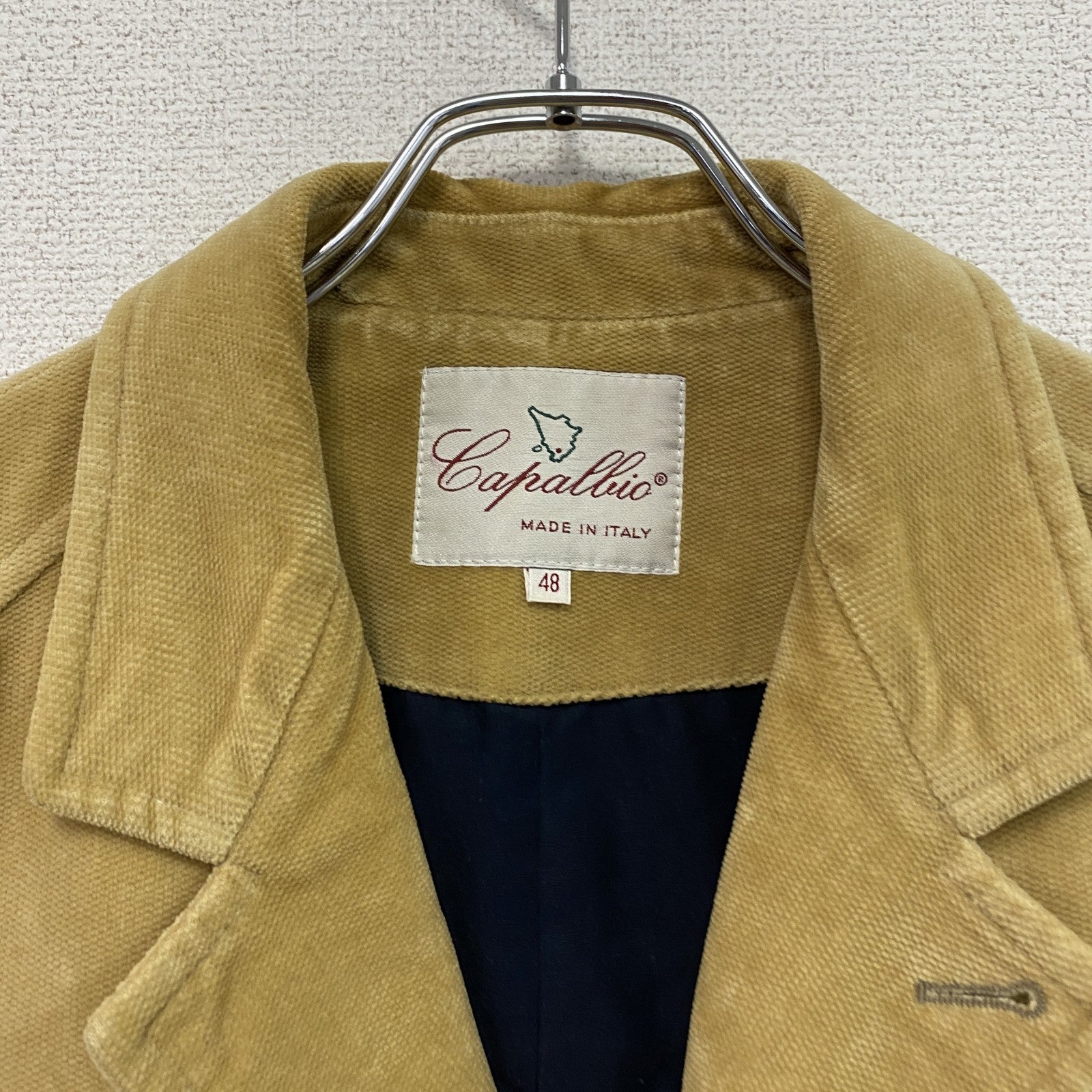 Capalbio　カパルビオ　コーデュロイジャケット　3つポケット　キャメル　48サイズ