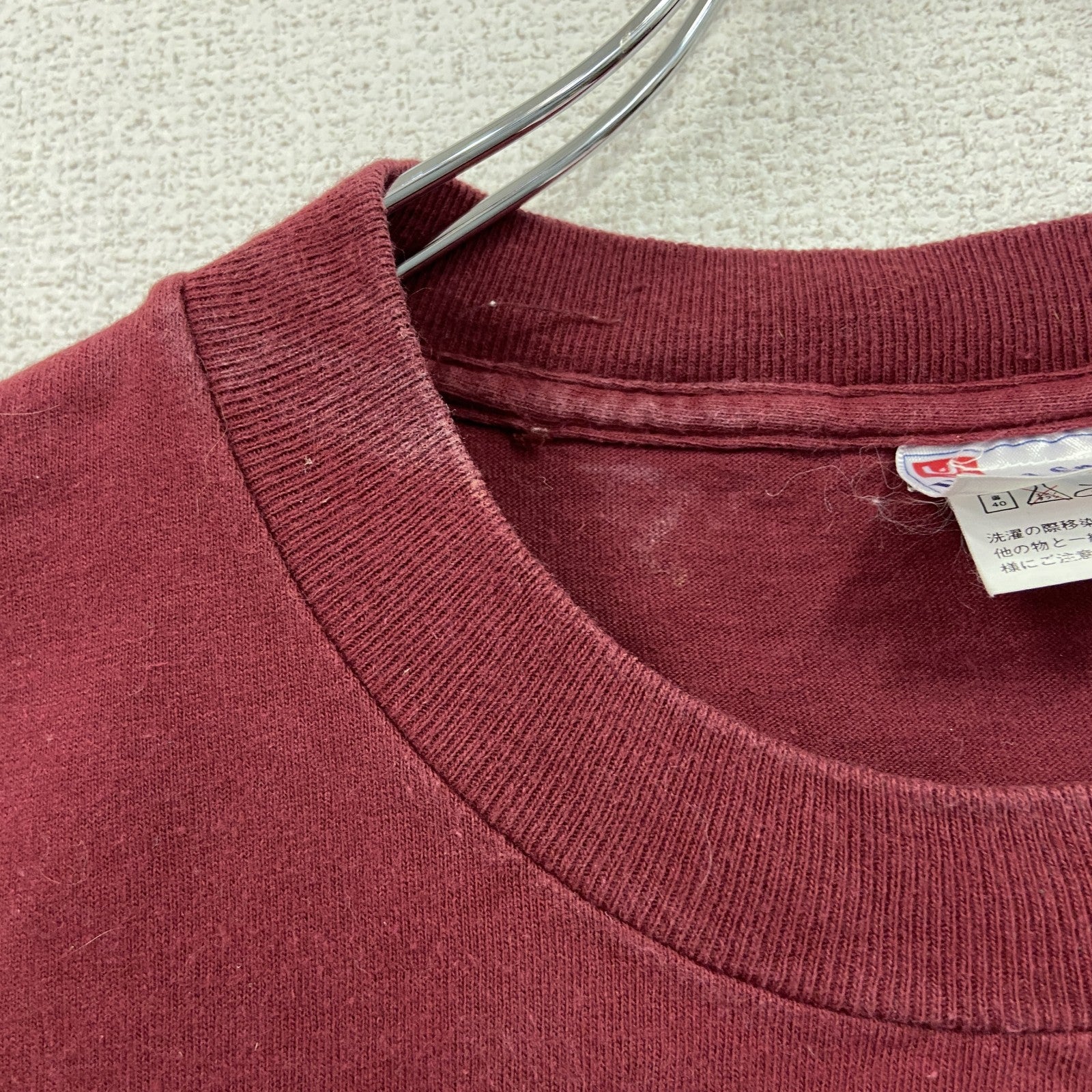 90s　United Sports　半袖プリント企業Tシャツ　ホットドック　シングルステッチ　ヴィンテージ　赤　ボルドー　Mサイズ