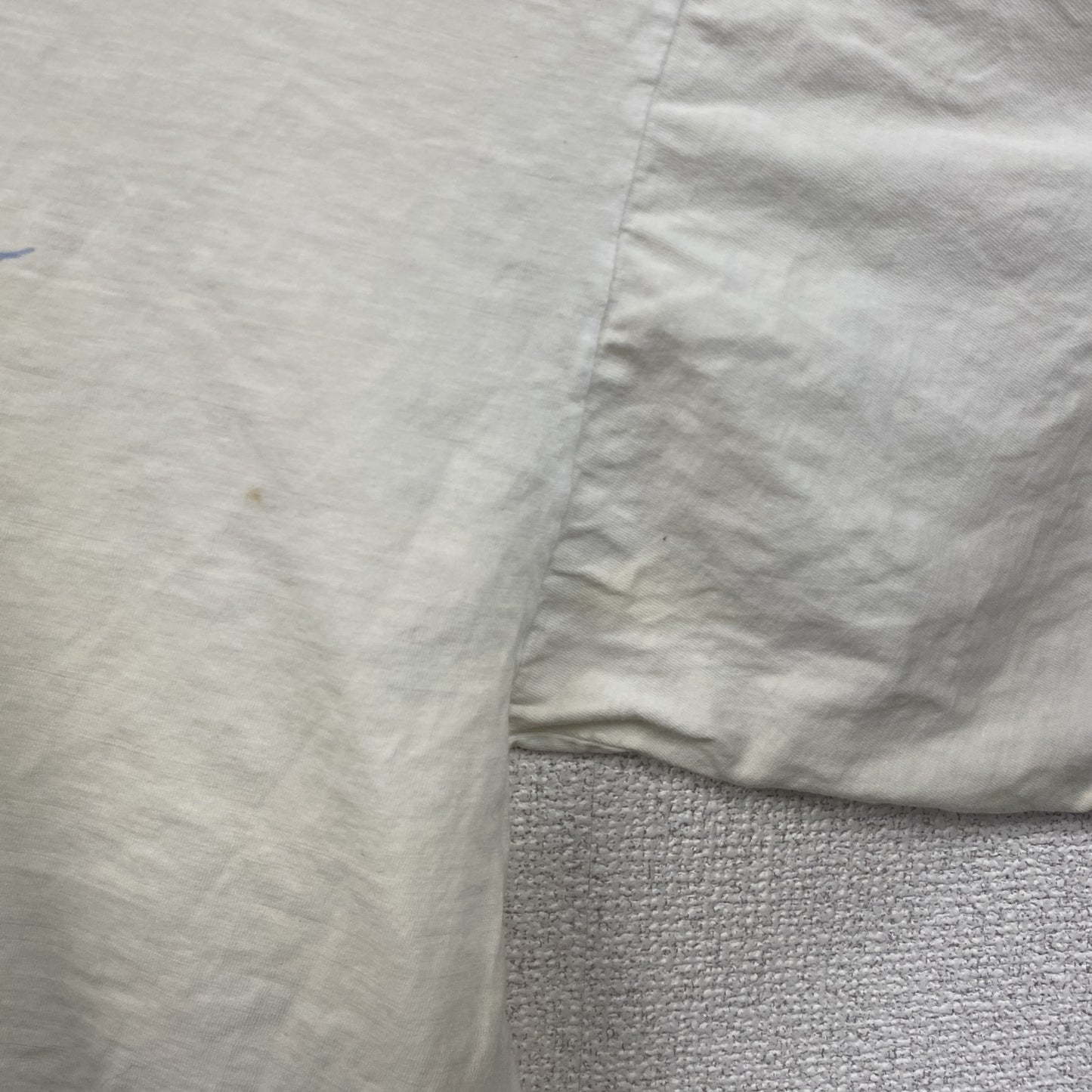 ～90s　半袖プリントTシャツ　イラストTシャツ　グラフィックT　両面プリント　ヴィンテージ　白　ホワイト