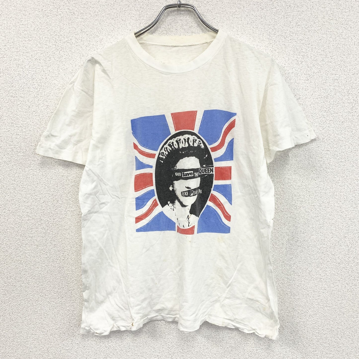 80s～　Sex Pistols　セックスピストルズ　半袖Tシャツ　バンドT　シングルステッチ　白　ホワイト　