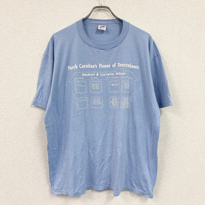 JERZEES　ジャージーズ　半袖プリントTシャツ　シングルステッチ　水色　ライトブルー　2XLサイズ