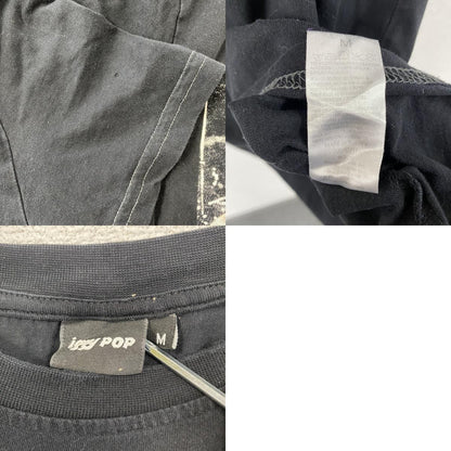 Iggy Pop　イギーポップ　半袖プリントTシャツ　ロックT　人物T　黒　ブラック　Mサイズ