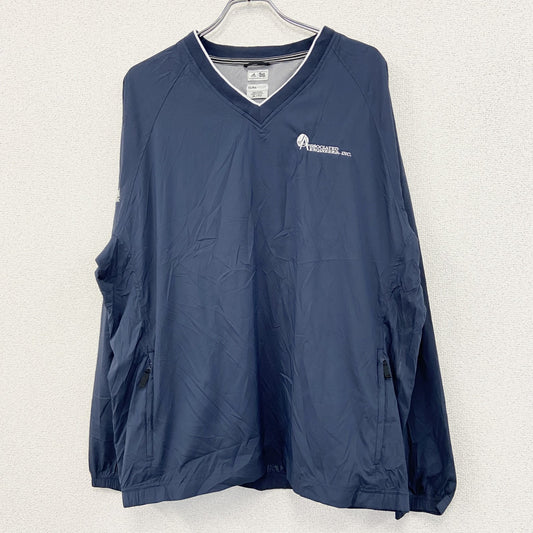 adidas　アディダス　プルオーバージャケット　紺　ネイビー　XLサイズ