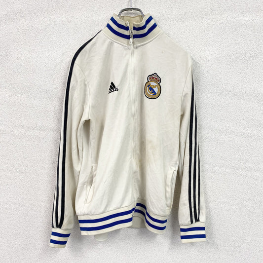 adidas　アディダス　トラックジャケット　ジャージ　レアルマドリード　白　ホワイト　Mサイズ