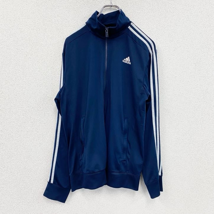 adidas　アディダス　トラックジャケット/ジャージ　紺　ネイビー　Mサイズ