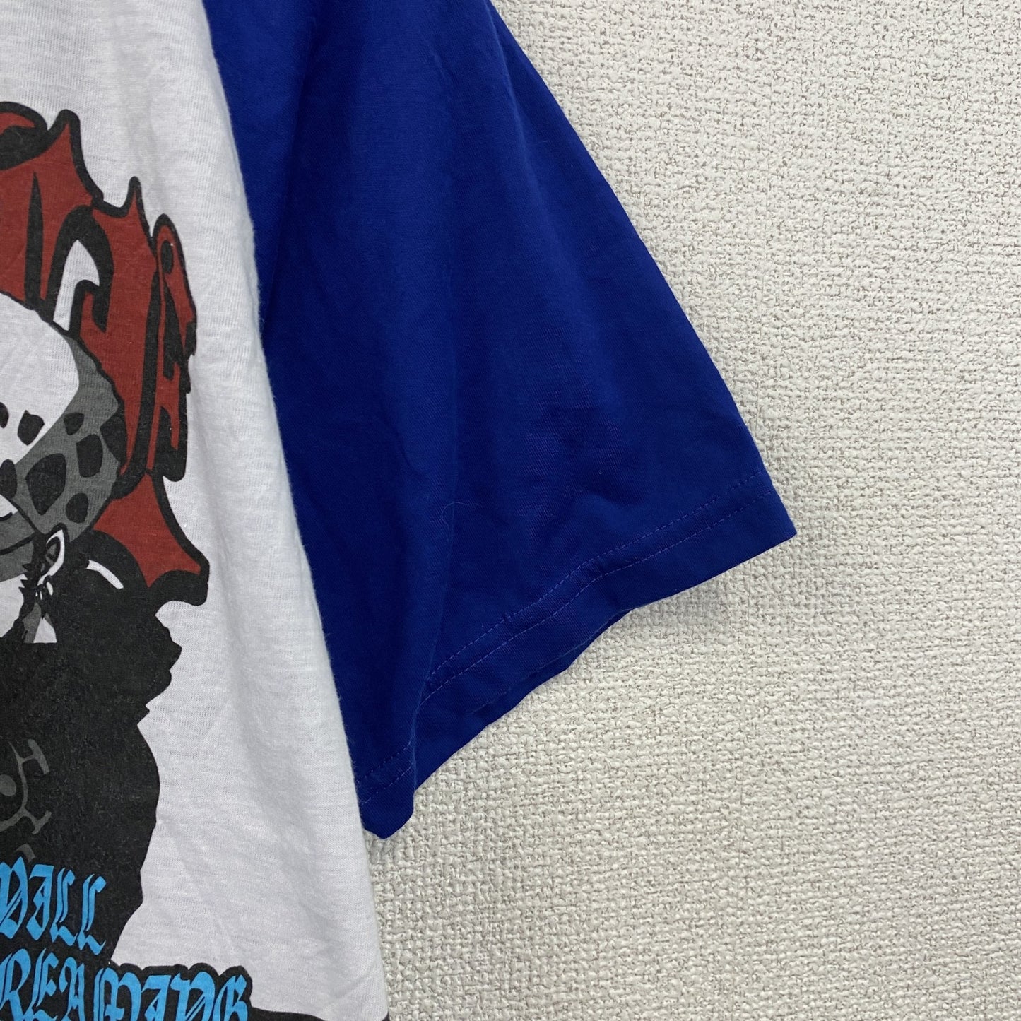 ONE PIECE　ワンピース　半袖Tシャツ　キャラクターT　ラグランスリーブ　白　ホワイト　150サイズ