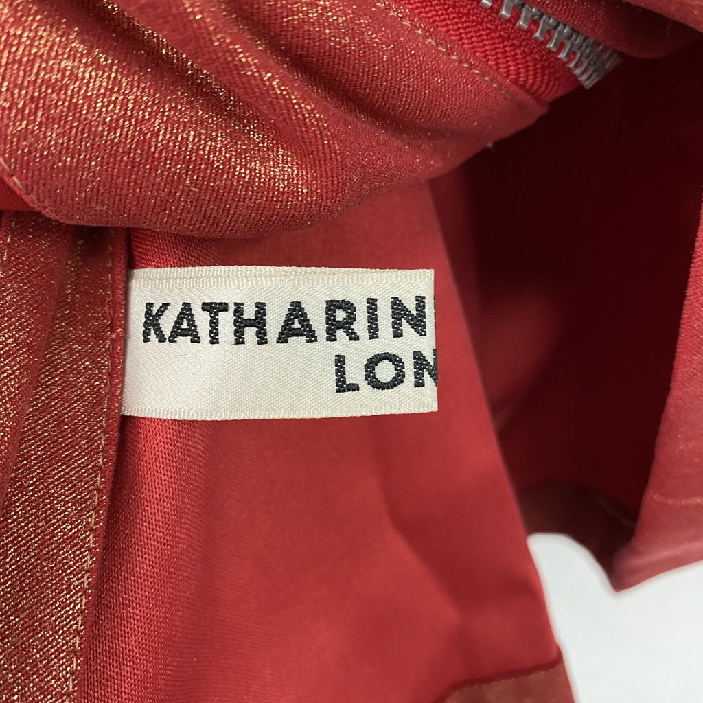 KATHARINE HAMNETT LONDON　キャサリンハムネット　スタンドカラージャケット　3つポケット　赤　レッド　