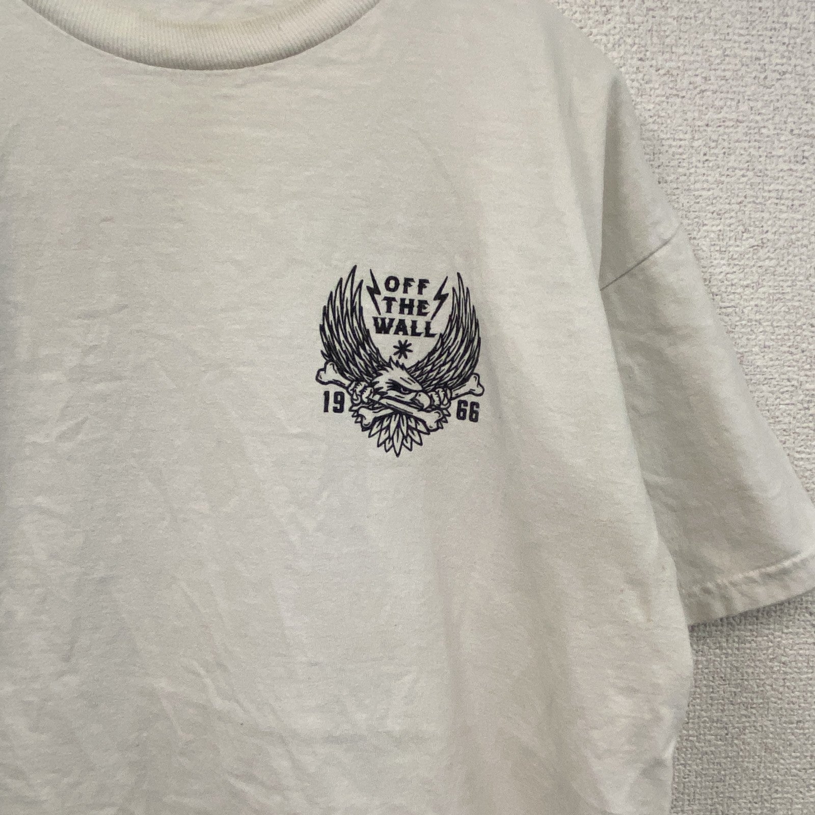 VANS　バンズ　半袖プリントTシャツ　白　ホワイト　Mサイズ