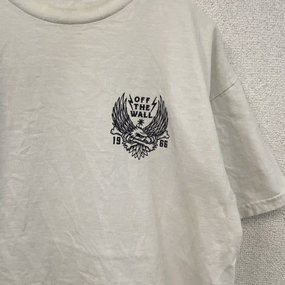 VANS　バンズ　半袖プリントTシャツ　白　ホワイト　Mサイズ